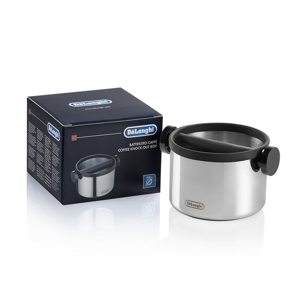 DeLonghi Large Knock Box, Stainless Steel
