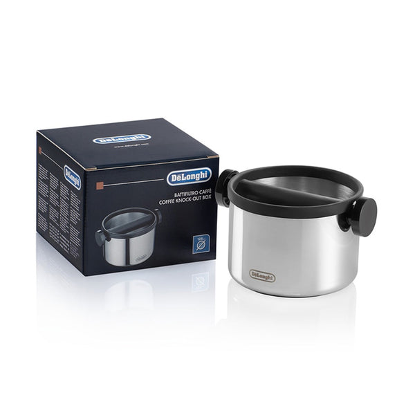DeLonghi Large Knock Box, Stainless Steel