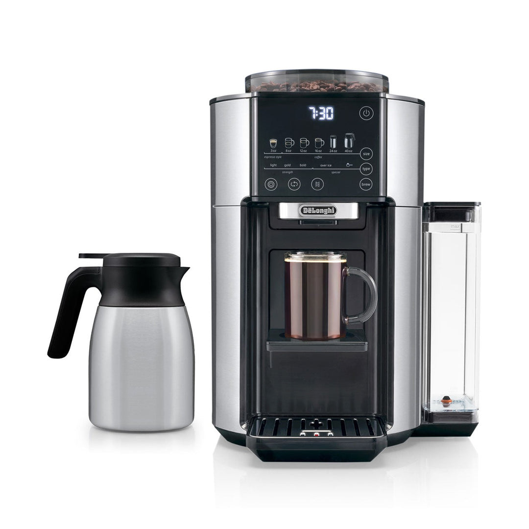 DeLonghi TrueBrew Automatic Coffee Machine, Stainless with Thermal Carafe