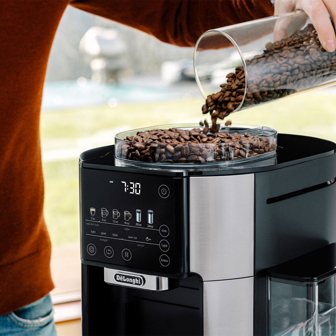 DeLonghi TrueBrew Automatic Coffee Machine, Stainless
