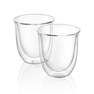DeLonghi Bicchieri Glass Cappuccino Cups, Set of 2