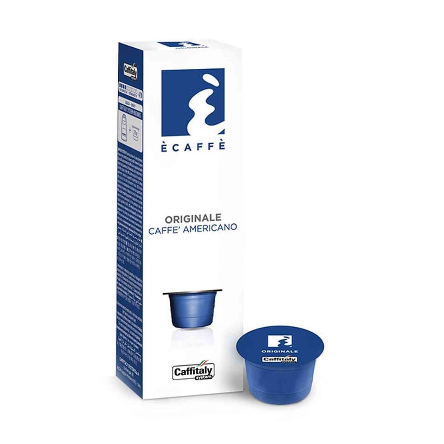 Ecaffe Originale Caffe Americano Caffitaly Capsules, 10 Pack