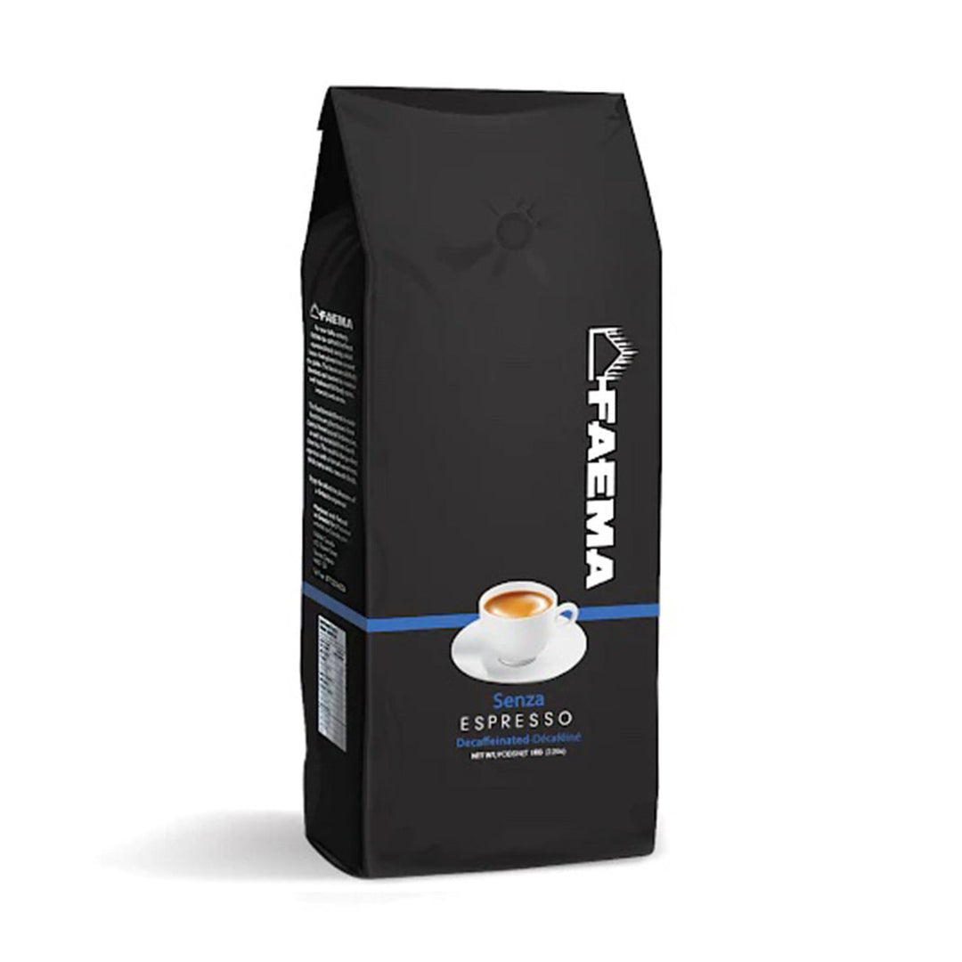 Faema Senzo Decaffeinated Espresso Whole Beans, 1kg