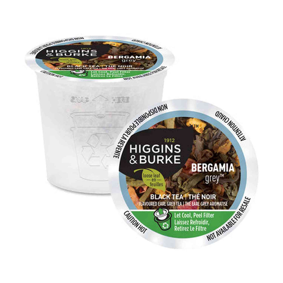 Higgins &amp; Burke Bergamia Grey Loose Leaf Single Serve Tea 24 Pack