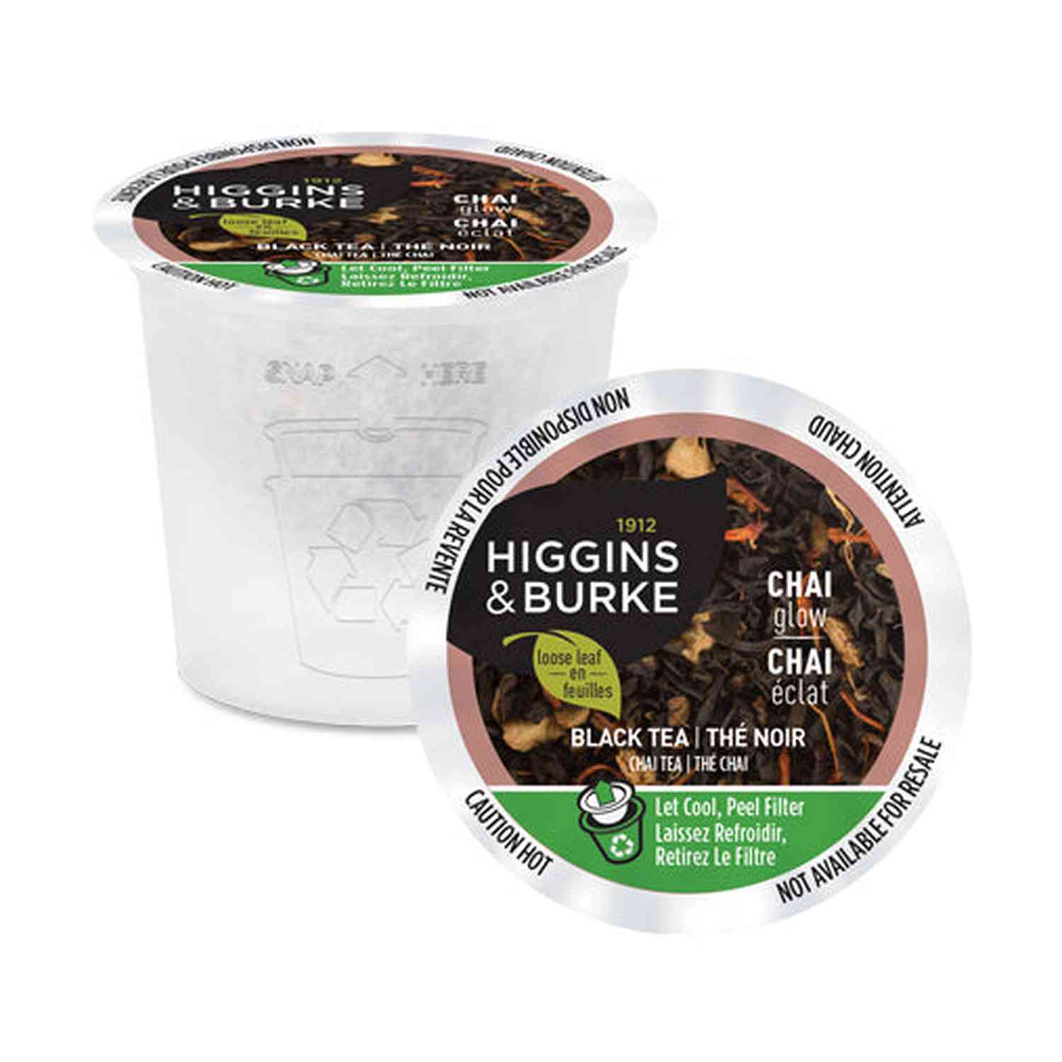 Higgins & Burke Chai Glow Loose Leaf Single Serve Tea 24 Pack