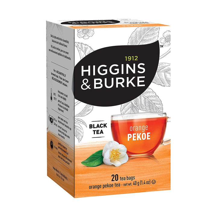 Higgins &amp; Burke Orange Pekoe Filterbag Tea 20 Count