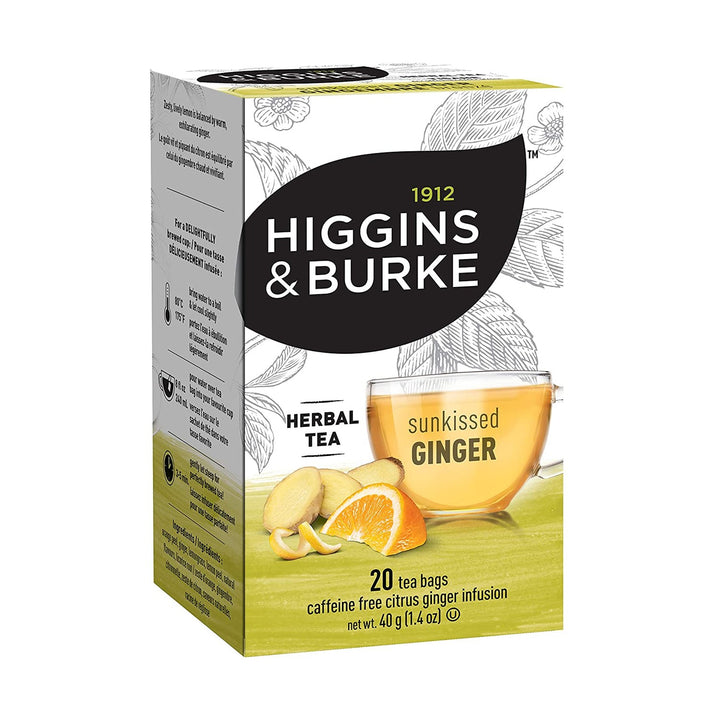 Higgins &amp; Burke Sunkissed Ginger Filterbag Tea 20 Count