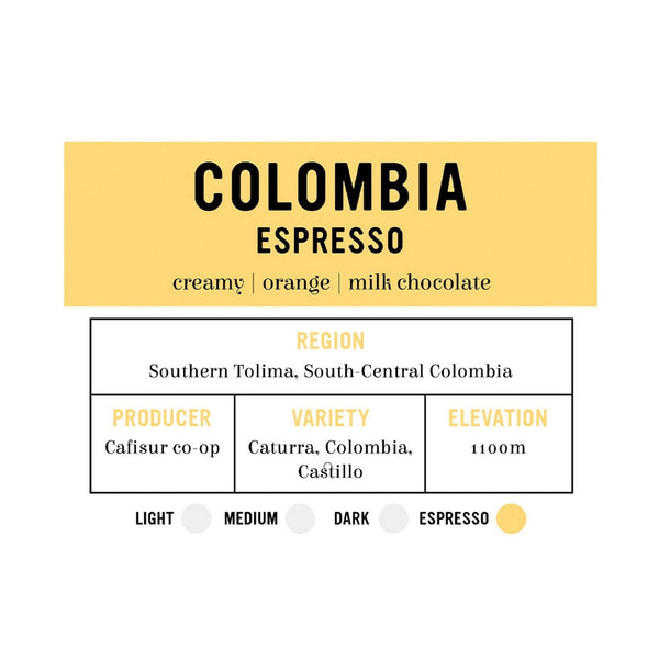 I.XXI Colombia South Tolima Whole Bean Espresso, 12 oz.