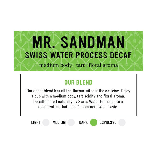 I.XXI Mr. Sandman Whole Bean Decaf Coffee, 12 oz.