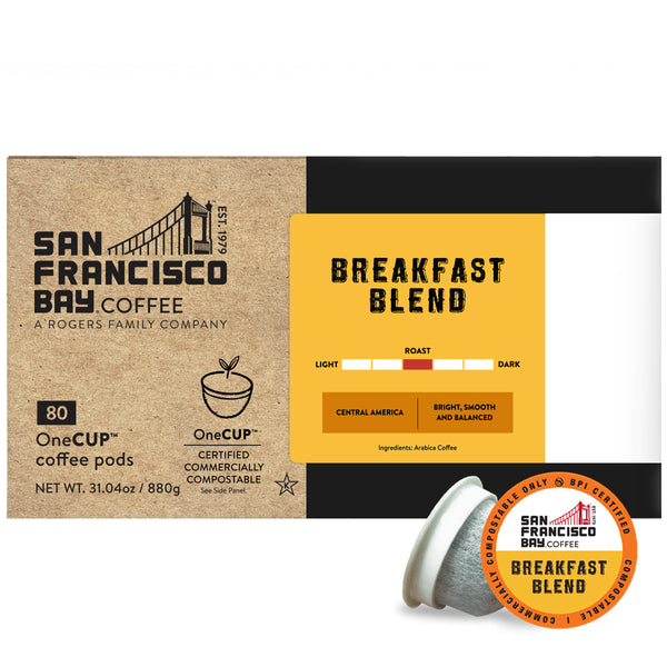 San Francisco Bay Breakfast Blend Single Serve Coffee 80 Pack