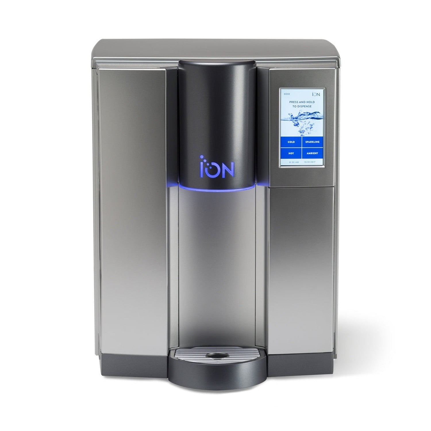 Ion TS400 Ambient Cold / Hot Sparkling Bottleless Water Cooler, Titanium