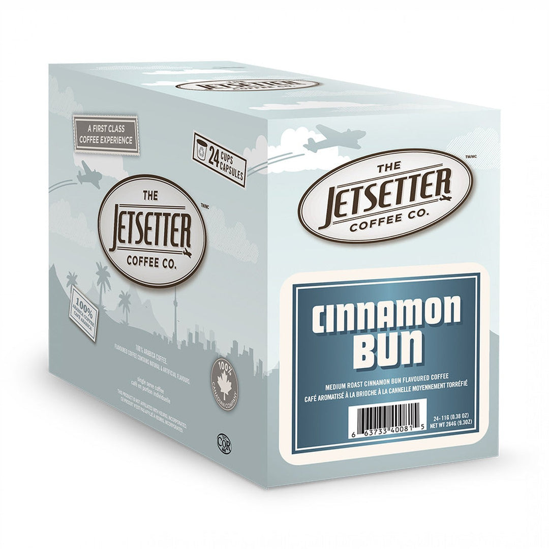Jetsetter Cinnamon Bun Single Serve Coffee 24 Pack