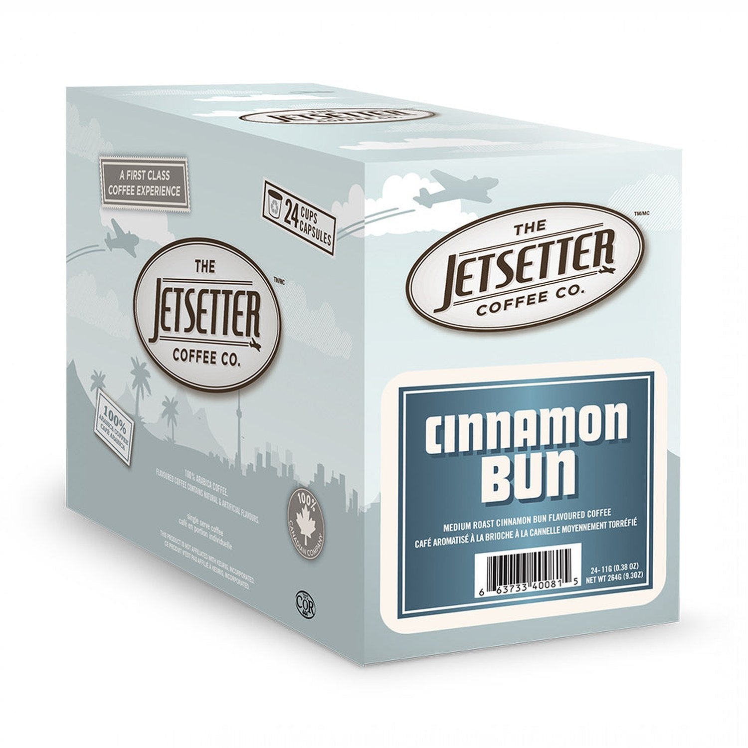 Jetsetter Cinnamon Bun Single Serve Coffee 24 Pack