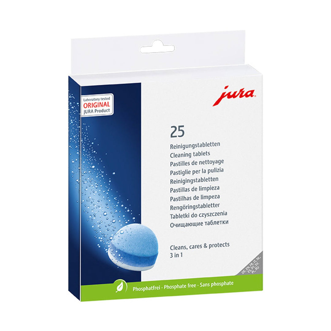Jura 3-Phase Cleaning Tablets, 25 Pack