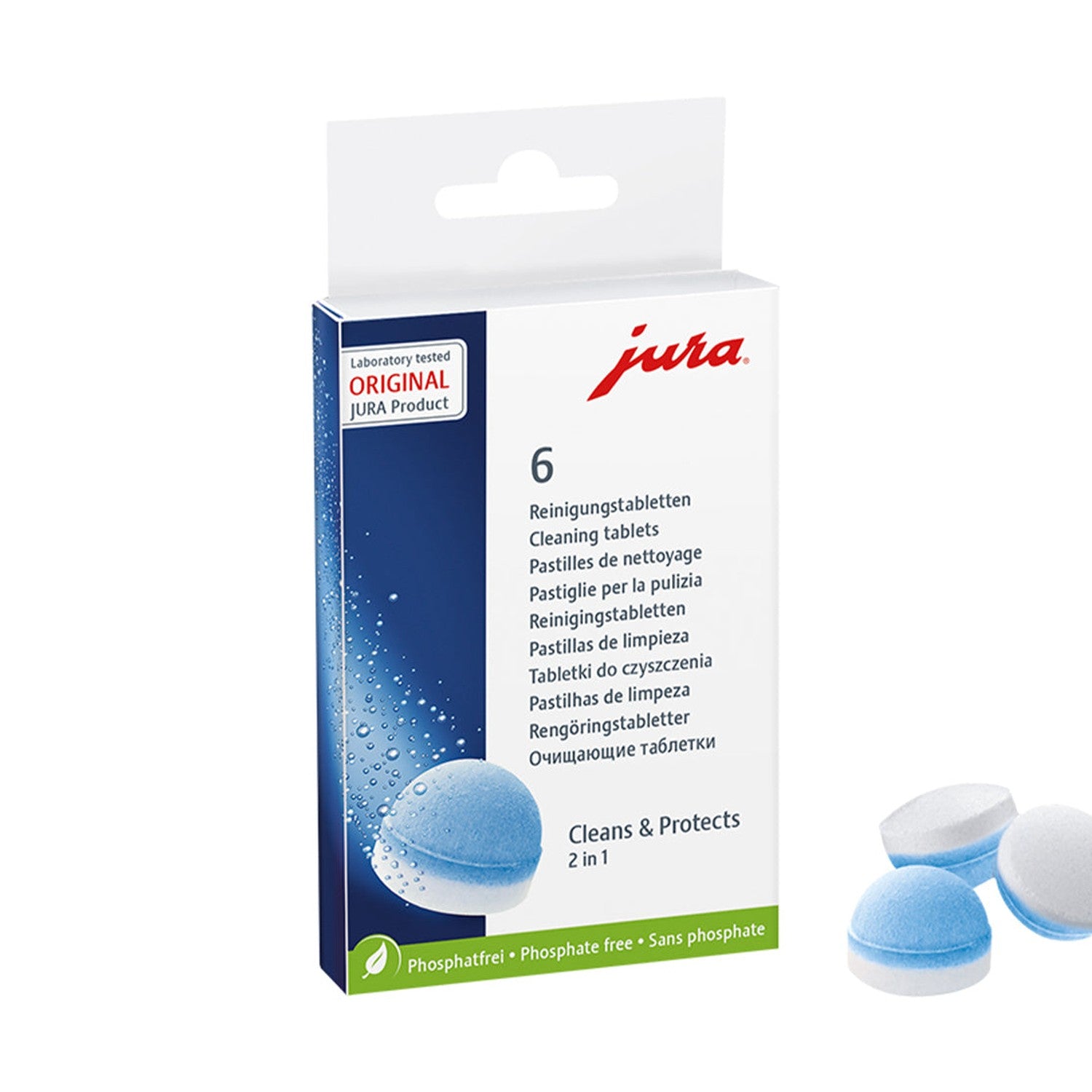 Jura 3-Phase Cleaning Tablets, 6 Pack