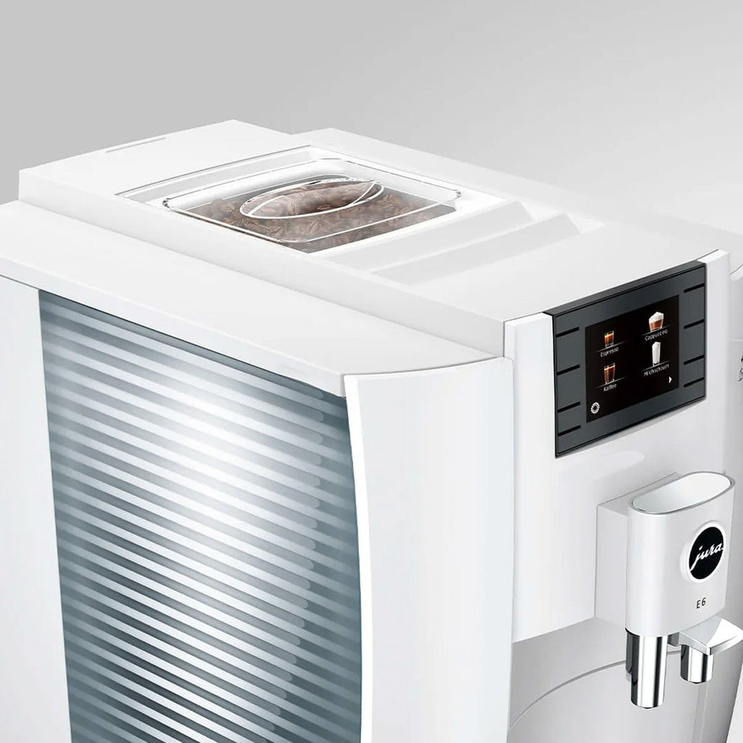 Jura E6 Automatic Espresso Machine, Piano White 