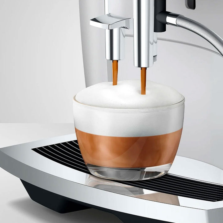 Jura E6 Automatic Espresso Machine, Piano White 