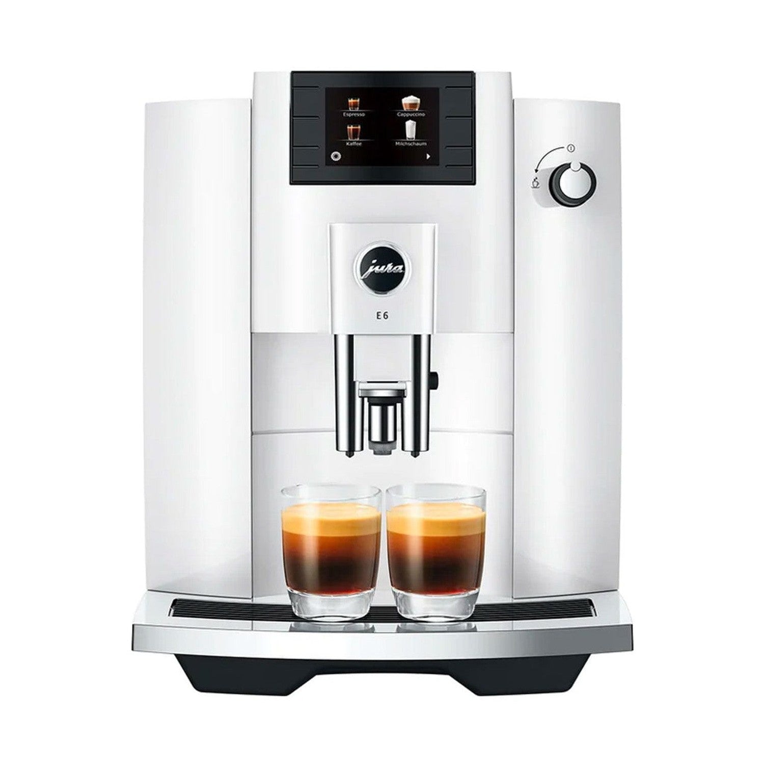 Jura E6 Automatic Espresso Machine, Piano White #15559