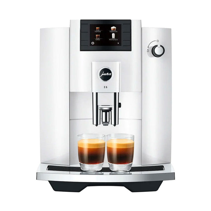 Jura E6 Automatic Espresso Machine, Piano White 