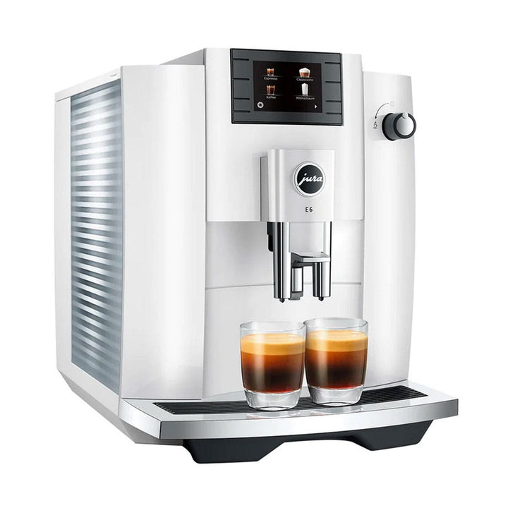 Jura E6 Automatic Espresso Machine, Piano White 
