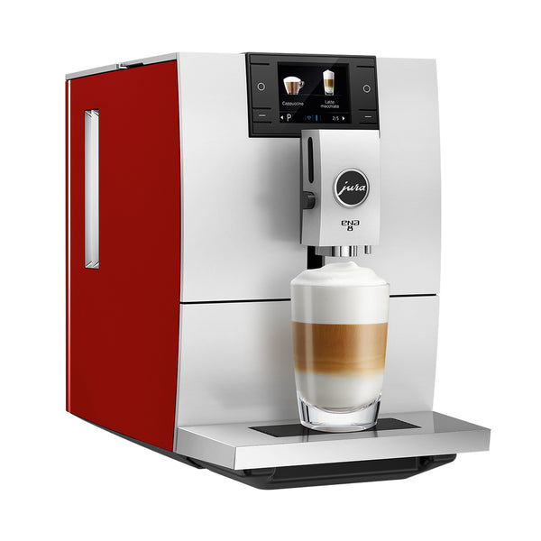 Jura ENA 8 Automatic Espresso Machine, Sunset Red