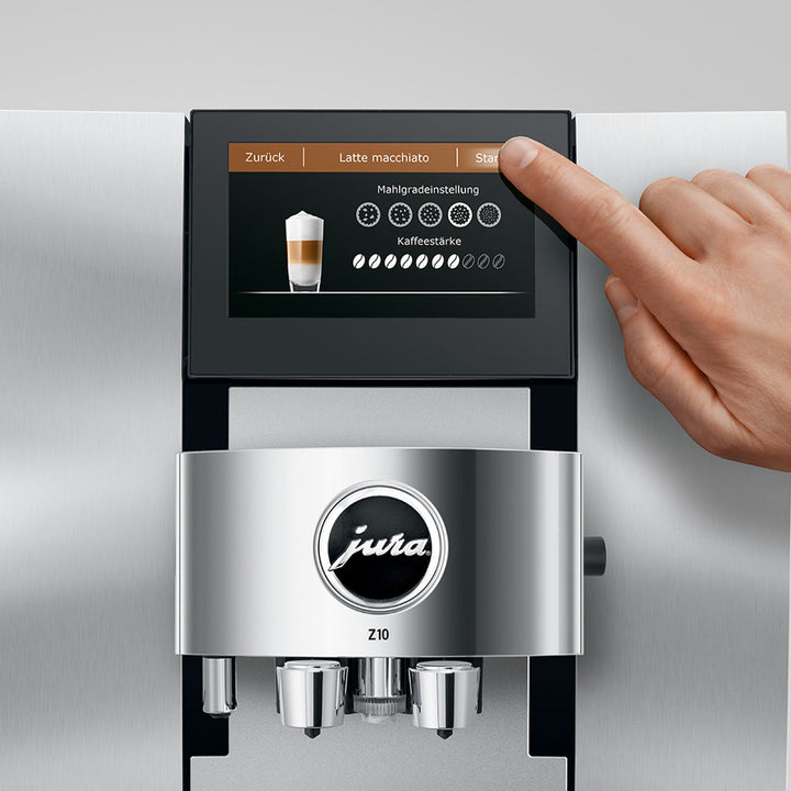 Jura Z10 Automatic Espresso Machine, Aluminum White 