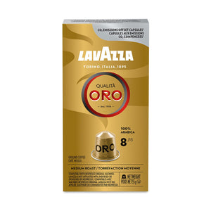 Lavazza Qualità Oro Aluminum Nespresso Compatible Capsules 10 Pack