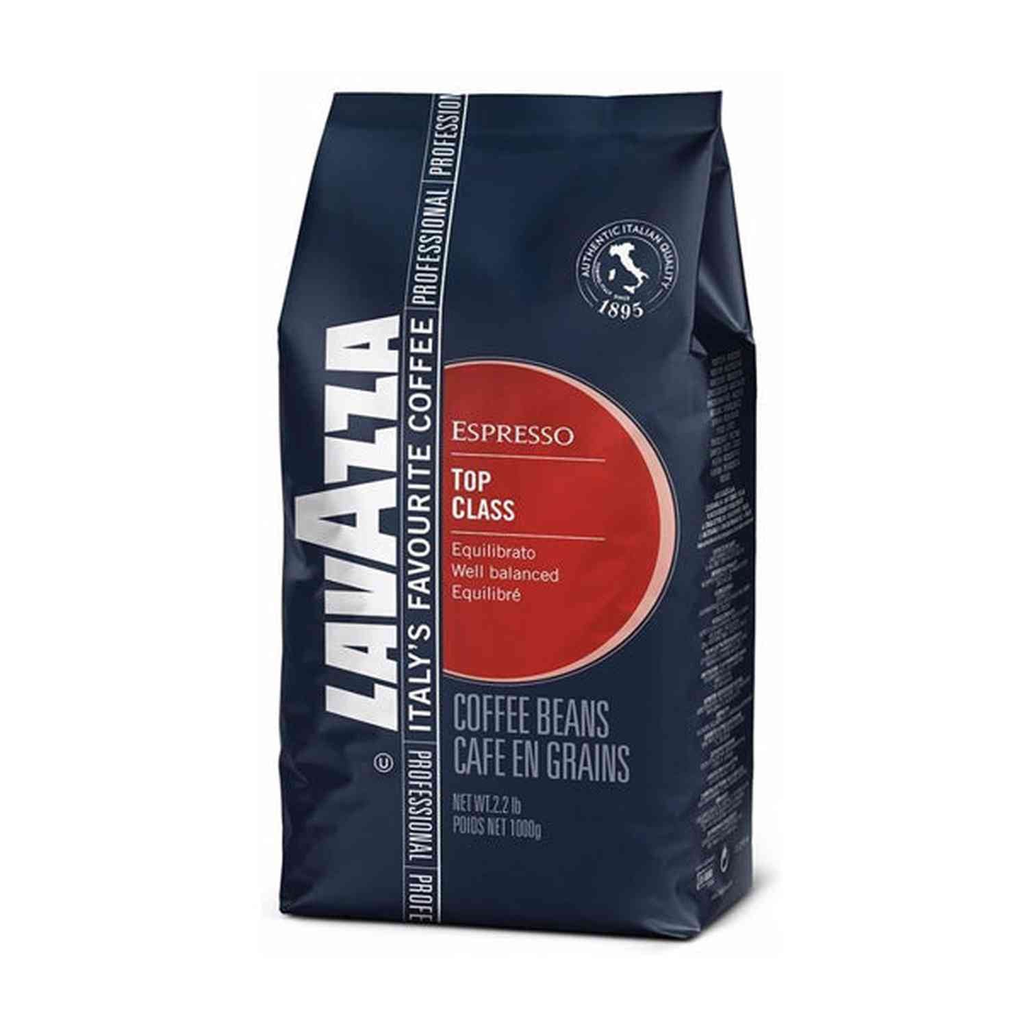 Lavazza Top Class Espresso Whole Bean Coffee 1kg
