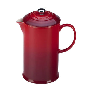 Le Creuset Cafe Stoneware 1L French Press, Cerise