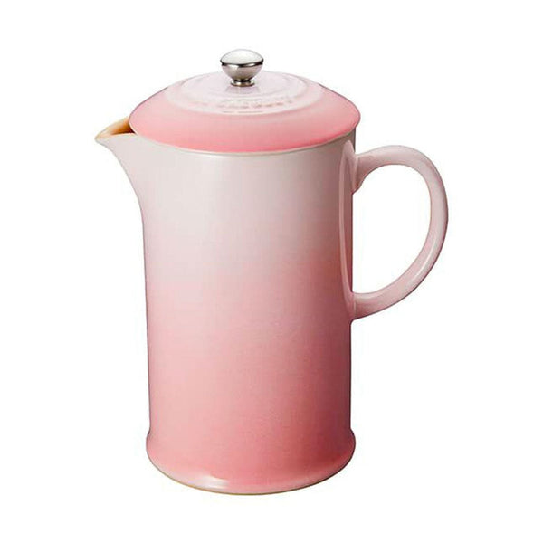 Le Creuset Cafe Stoneware 1L French Press, Shell Pink