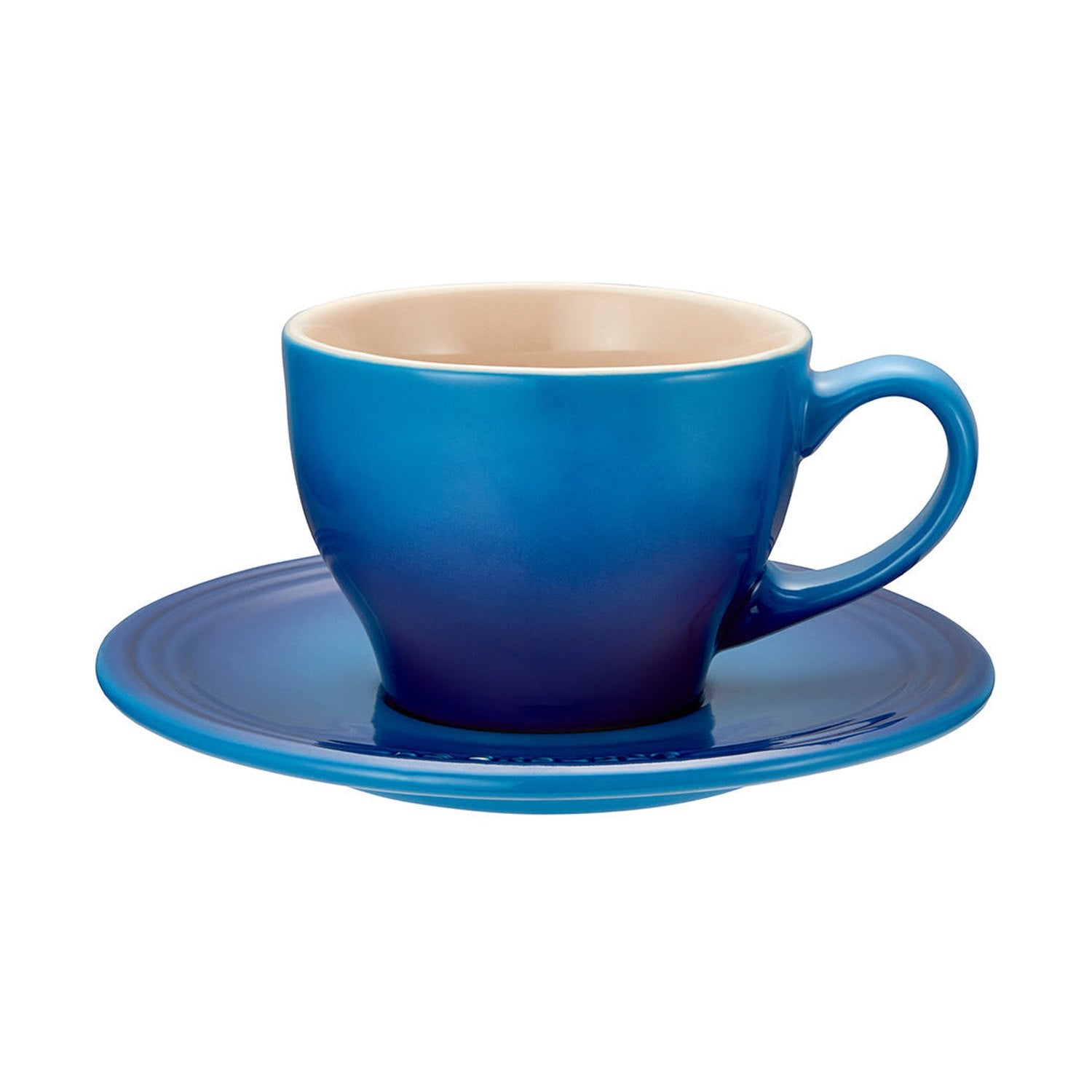 Le Creuset Stoneware Cappuccino Cups Set of 2, Blueberry