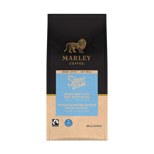 Marley Coffee Simmer Down SWP Decaf Ground Coffee 10 oz.