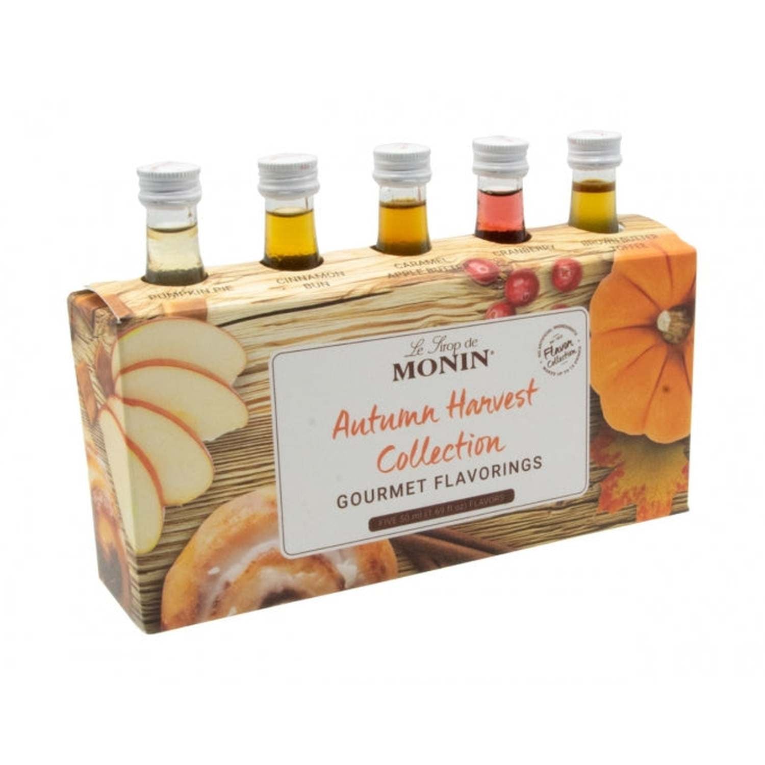 Monin Autumn Harvest Flavour Collection, 5 Pack