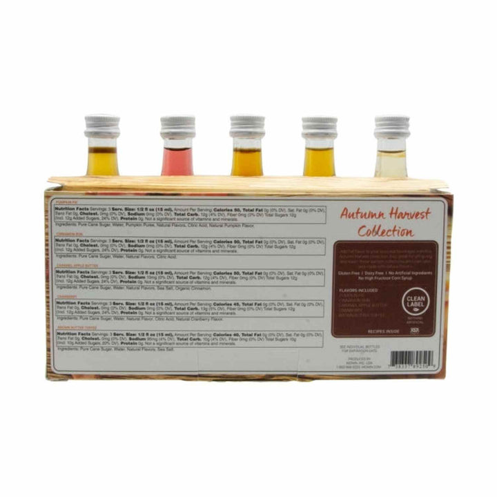 Monin Autumn Harvest Flavour Collection, 5 Pack