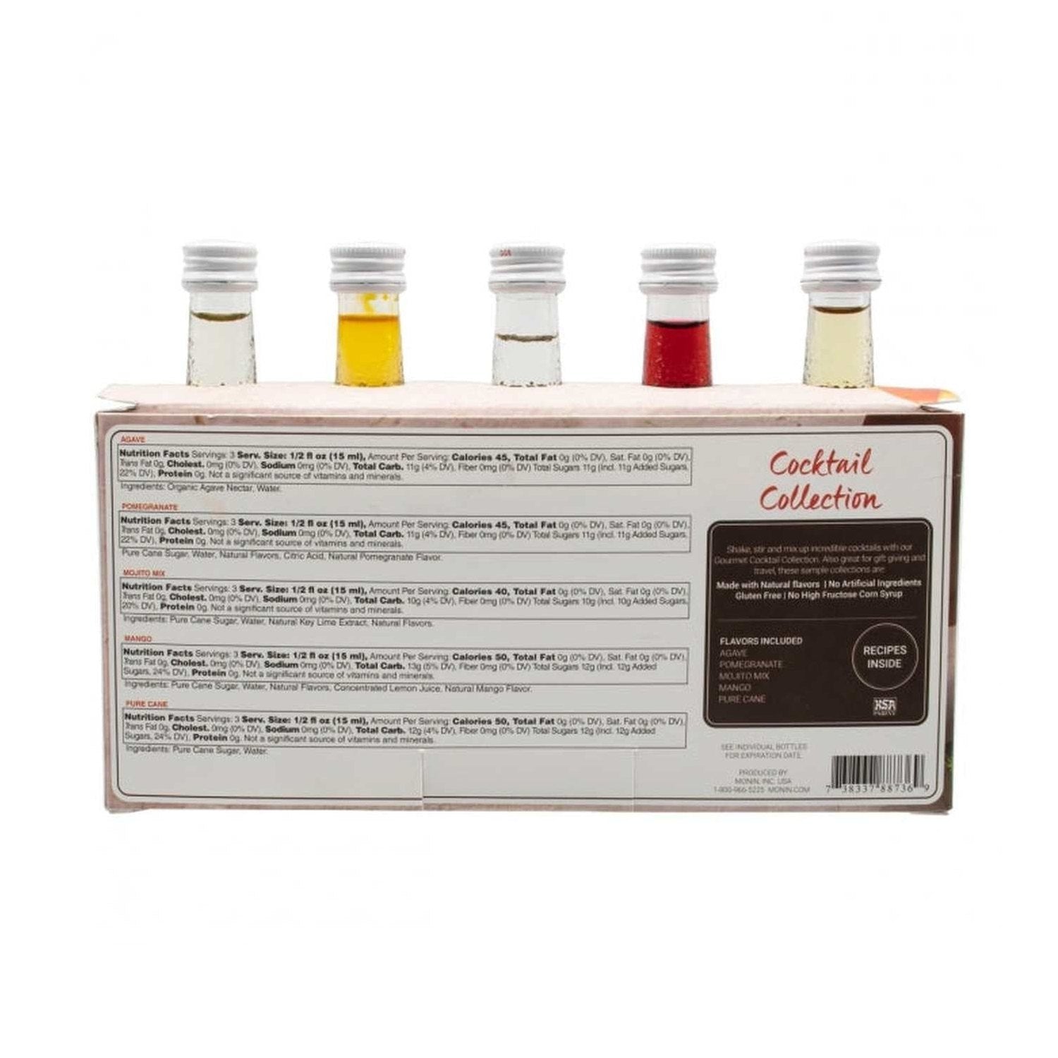 Monin Cocktail Flavour Collection, 5 Pack