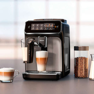 Philips Series 3200 LatteGo Automatic Espresso Machine, Silver & Black #EP3246/74
