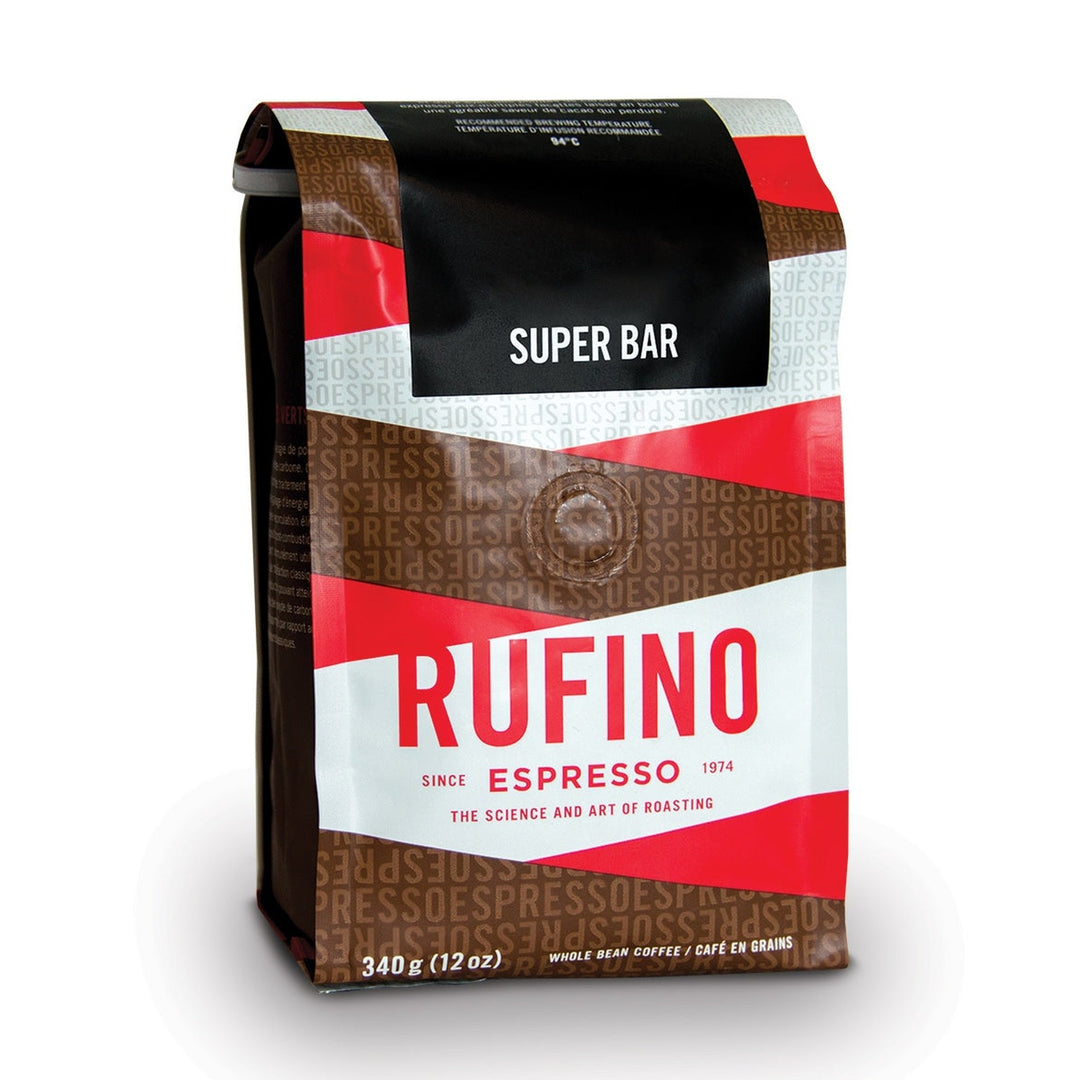 Rufino Espresso Super Bar Whole Bean Coffee, 12 oz.