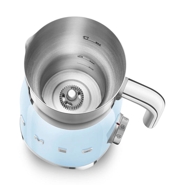SMEG Electric Milk Frother, Pastel Blue