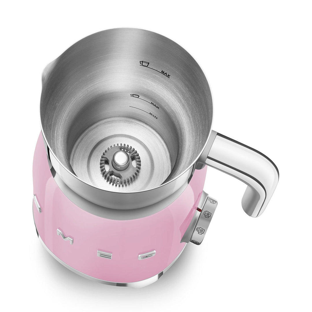 SMEG Electric Milk Frother, Pink