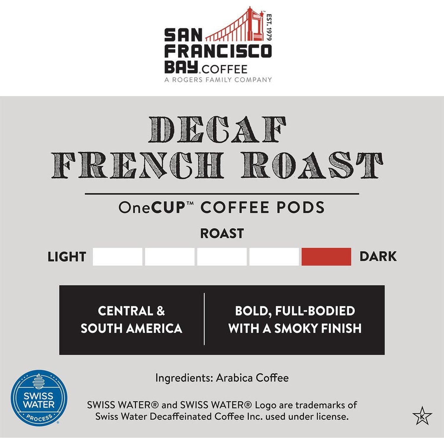 San Francisco Bay Decaf French Roast Single Serve Coffee 80 Pack