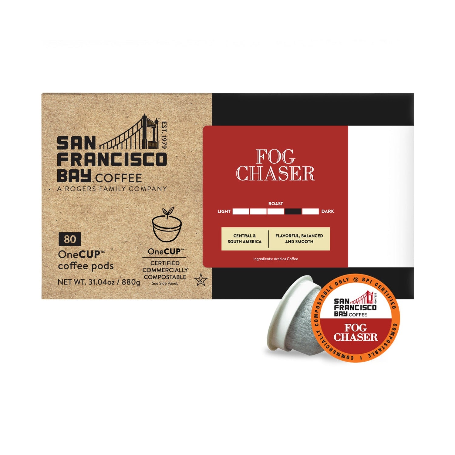 San Francisco Bay Fog Chaser Single Serve Coffee 80 Pack