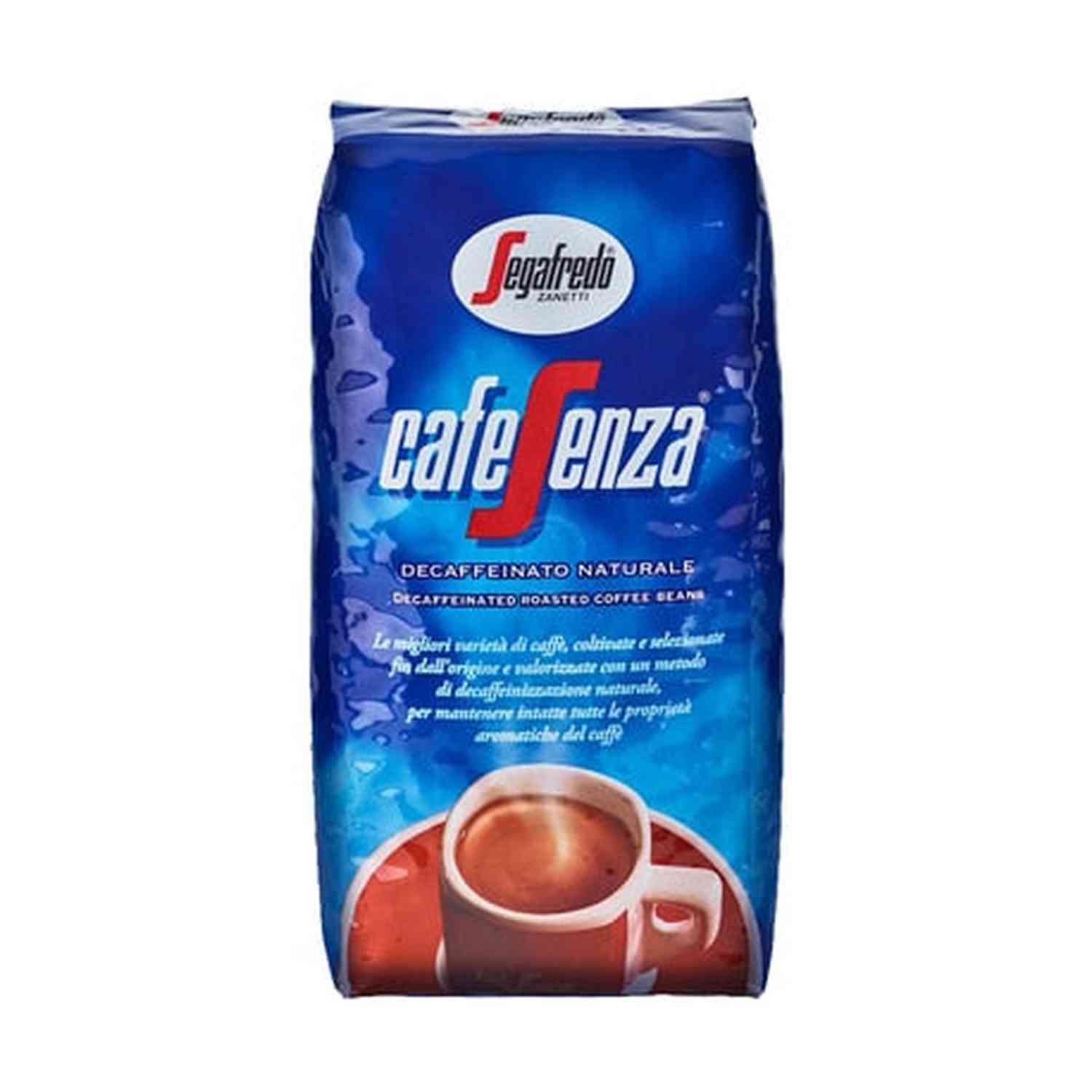 Segafredo Cafe Senza Decaf Espresso Beans, 1 kg