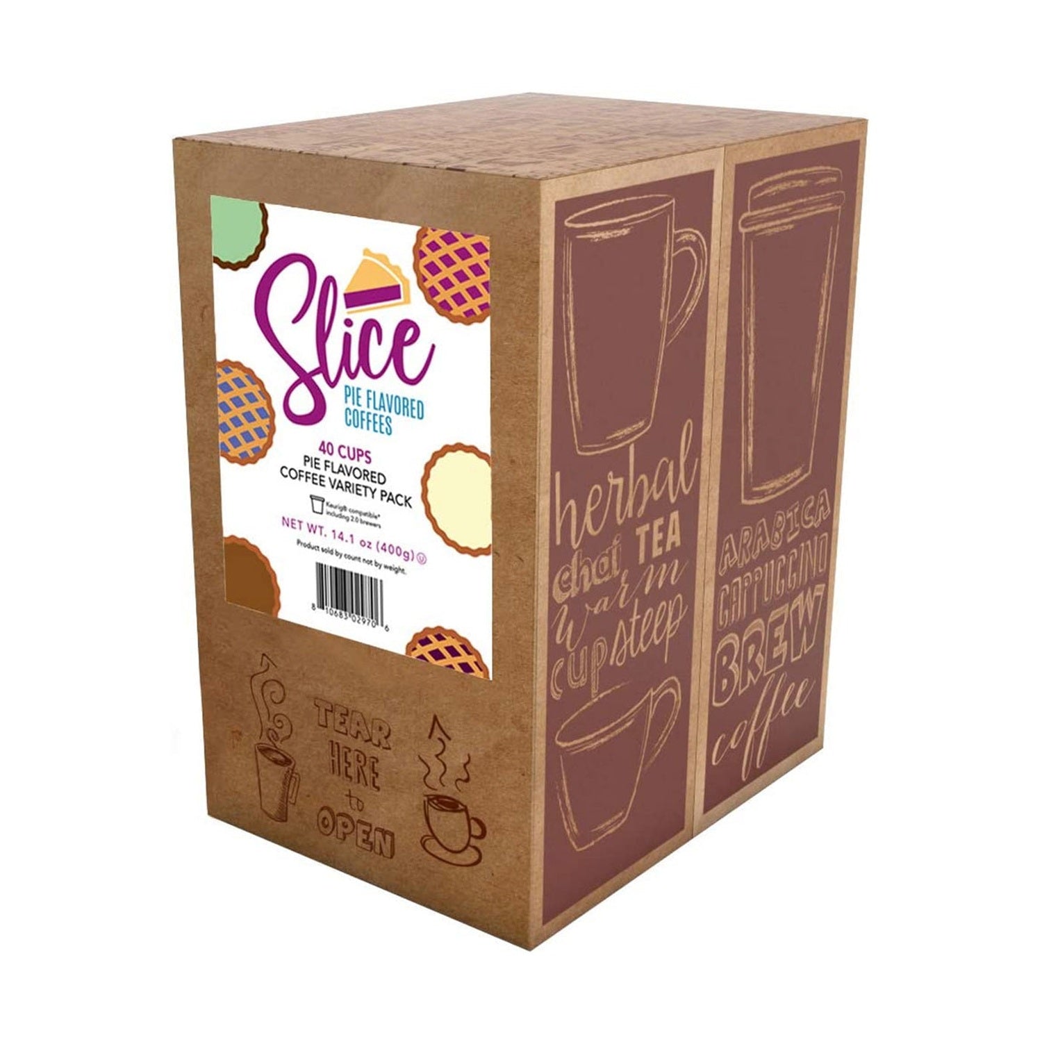 Slice Pie Flavoured Coffee Variety Pack 40 Count