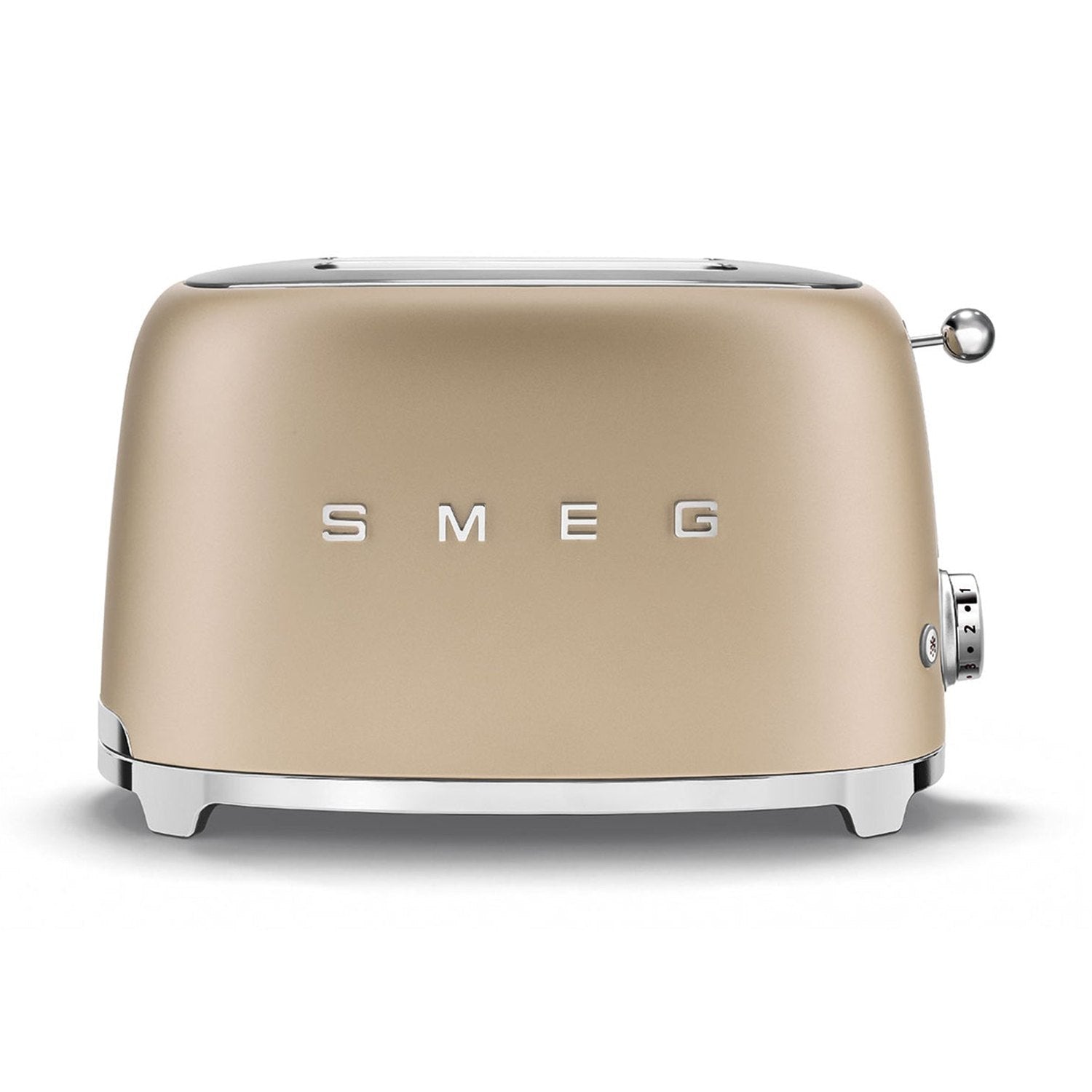 Smeg 2-Slice Toaster - Matte Champagne