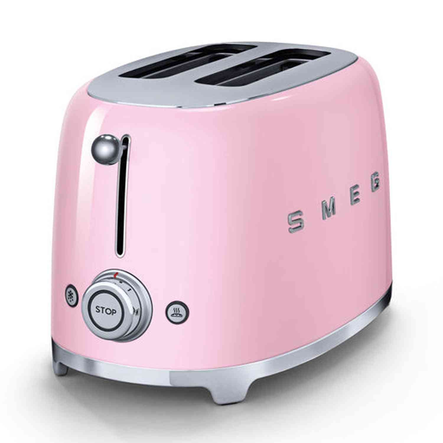 Smeg 2-Slice Toaster - Pastel Pink