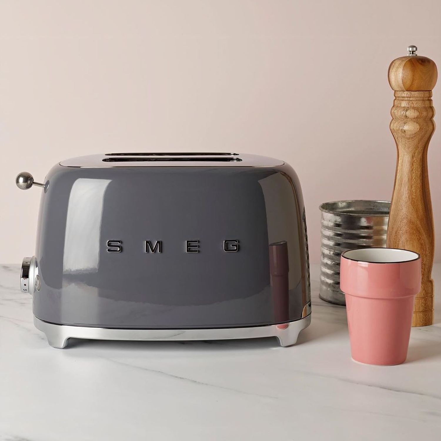 Smeg 2-Slice Toaster - Slate Grey