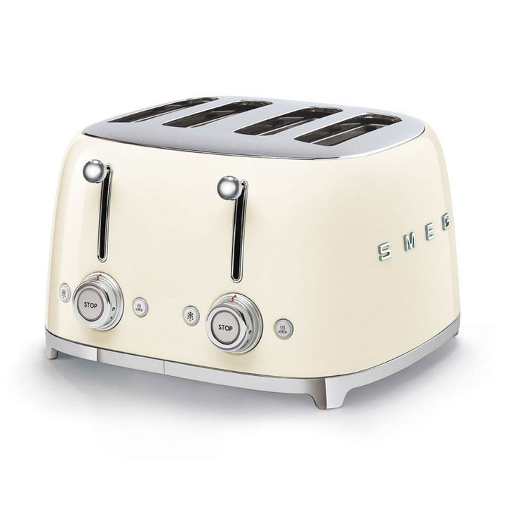 Smeg 4-Slot Toaster, Cream 
