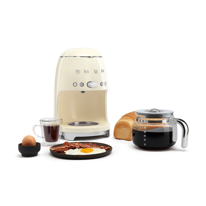 Smeg 50s Style Drip Filter Coffee Machine, Cream 