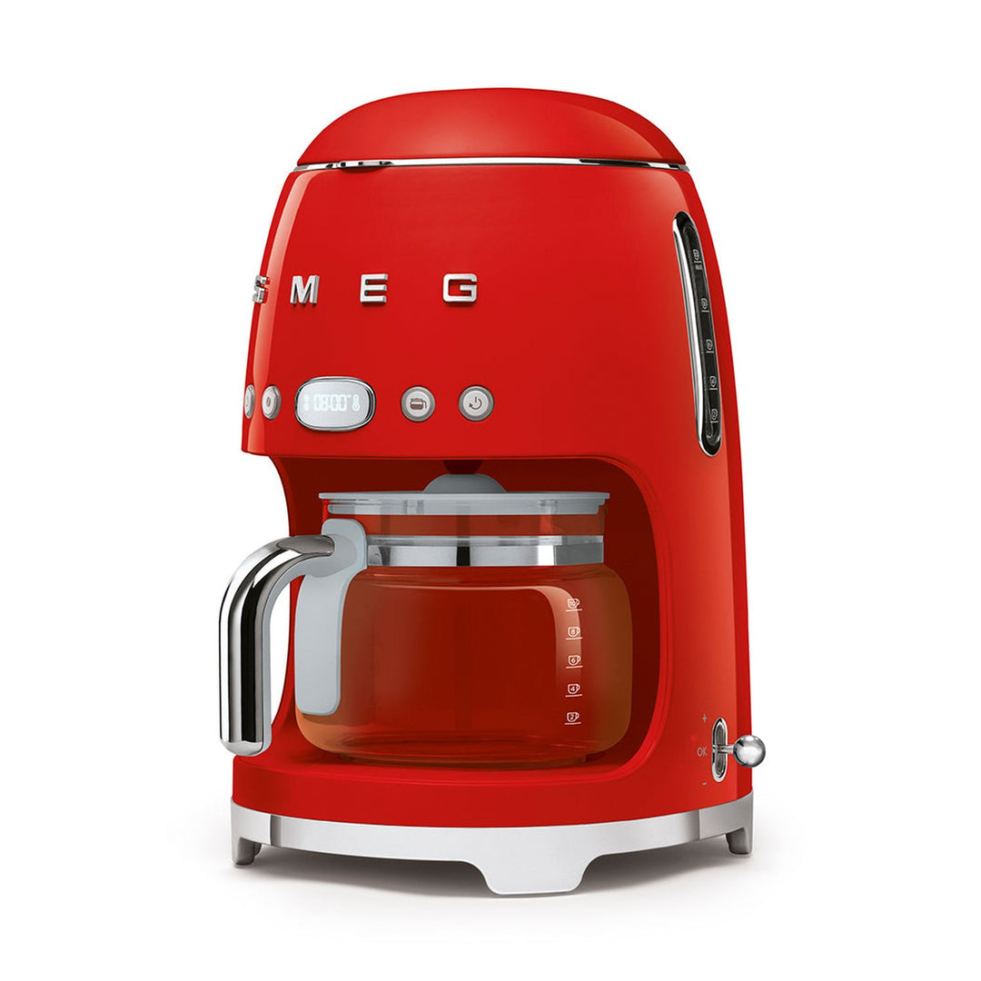 Smeg 50s Style Drip Filter Coffee Machine, Red 