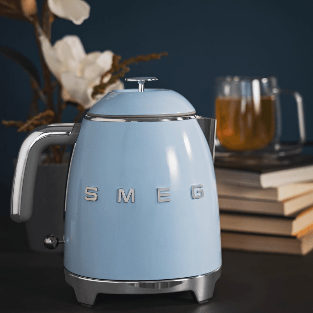 Smeg Mini Electric Kettle, Pastel Blue 